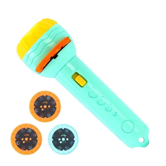 Fridja Kids's Flashlight Toy Projection Flashlight Early Education Picture Dinosaur