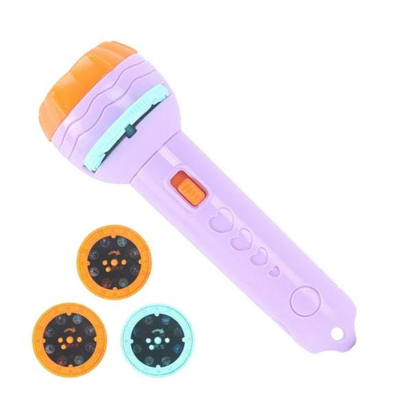 Fridja Kids's Flashlight Toy Projection Flashlight Early Education Picture Dinosaur