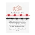 thumbnail image 1 of Fridja Knotted Red Rope Bracelet Length Lovers Paper Card Bracelet Bracelet, 1 of 2