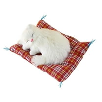 Fridja Lovely Simulation Animal Doll Plush Cat Toy with Sound Kids Toy Decorations Stuffed Toys 6.7 inches