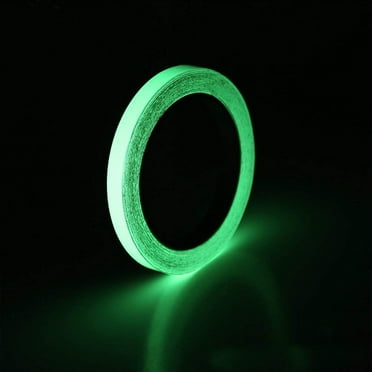 Fridja Luminous Tape Sticker, Removable Waterproof Glow in The Dark Tape Reflective Self-Adhesive Sticker Luminous Safety Tape, 3M Length (Green)