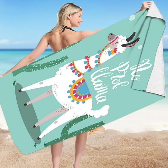 Fridja Microfiber Beach Towel Super Lightweight Colorful Bath Towel Sandproof Beach Blanket Multi-Purpose Towel For Travel Swimming Pool 30x60 Inch Clearance