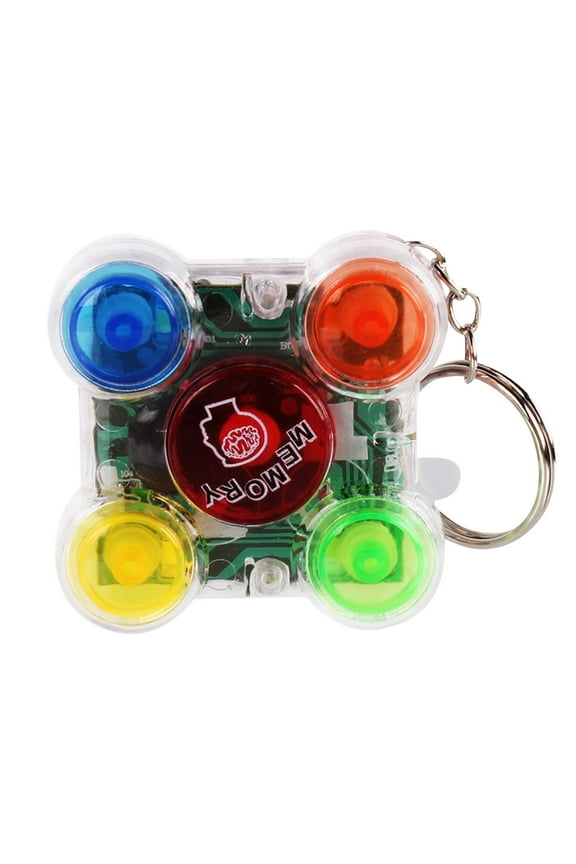 Mini Handle Game Keychain LED Electronic Memory Games For Kids Adults