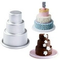 thumbnail image 1 of Fridja Mini Three-tiered Cake Pan Pudding Mold Muffin Decorating Mould Tools, 1 of 9