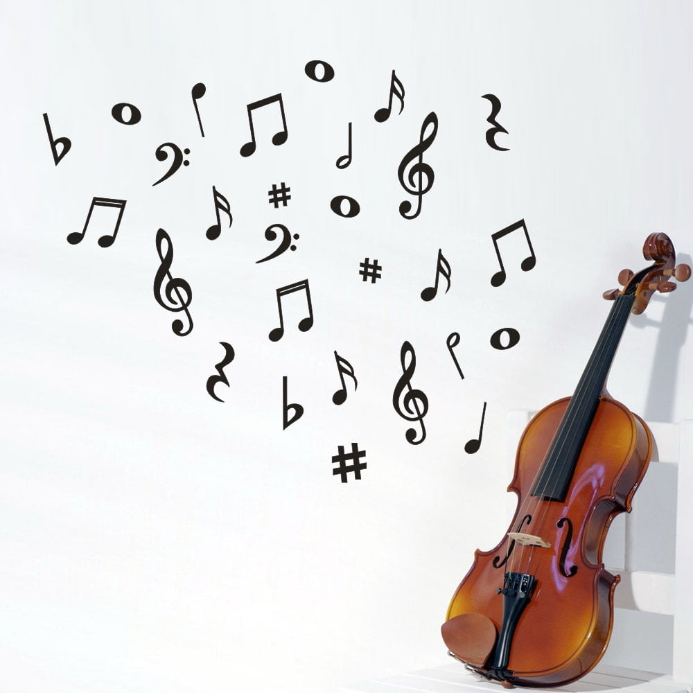 Fridja Musical Note Removable Art Vinyl Mural Home Room Decor Wall ...