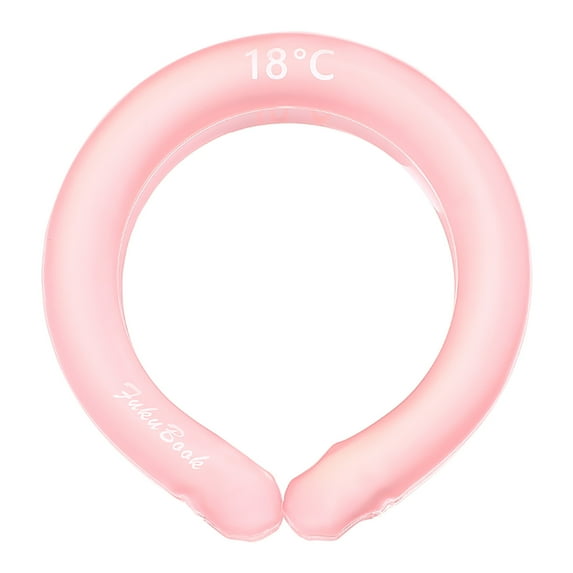 Fridja Neck Cooling Tube Wearable Cooling Neck Wraps for Summer Heat, Pink Neck Cooling Ring, Ice Cooling Neck Tube for Outdoor Indoor Hot Flashes