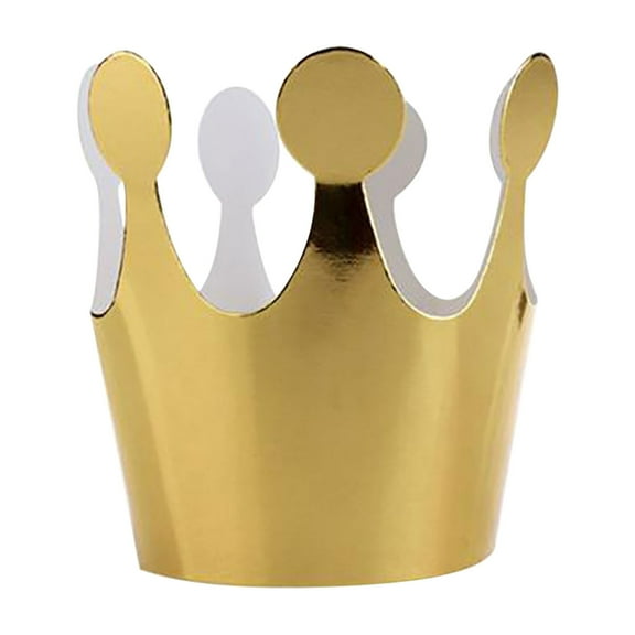 Fridja Paper Crowns Princess Prince Crown Kids Birthday Party King Hats Gold Boys Girls Adults Favor Supplies Classroom 10PCS