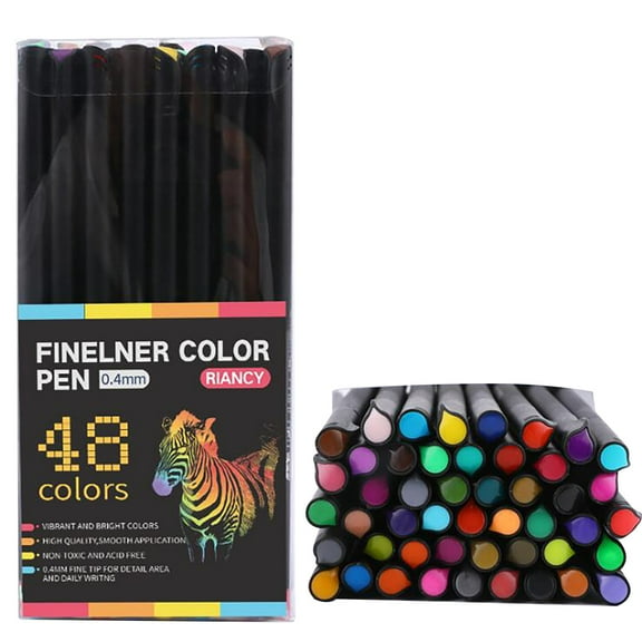 Fridja Pen Colored Needle Pen Thread Drawing Pen 48 Color Painting Set(1ml) Clearance