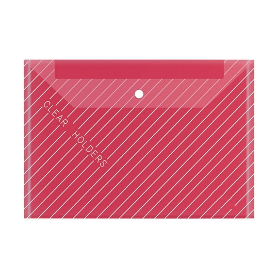 Fridja Reinforced A4 Size Clear Document Holder Heavy Duty Plastic Folder for Office Files and Important Papers Waterproof Tear Resistant Protective Sleeve