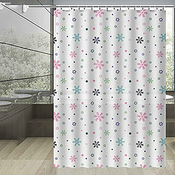 Fridja Shower Curtain Bathroom Curtain Partition Curtain Waterproof Shower Curtain Shower Curtain Waterproof Mildew-proof Wet And Dry Separation Clearance
