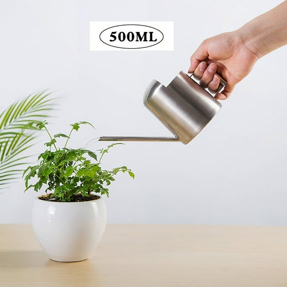 Fridja Stainless Steel Watering Can - Metal Watering Can With Long Spout To Prevent Spillage For Outdoor And Indoor Plants