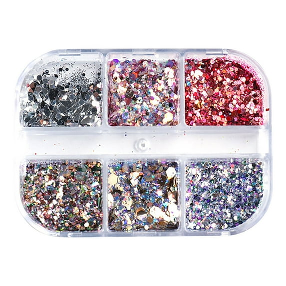 Fridja Style Nail Sequins Summer Color Translucent Irregular Nails Irregular Pat
