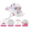 thumbnail image 1 of Fridja Summer Children's Strawberry Print Sun Protection Hat Bucket Hat With Hat Rope (3 Months-6 Years Old), 1 of 8