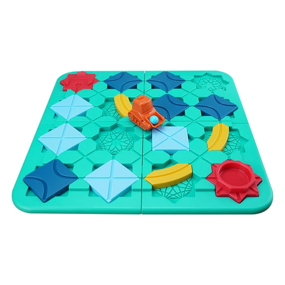 Fridja Tabletop Game Building Road Maze Thinking Logical Reasoning Create Road Pull Back Forklift Children's Toy Christmas Gift