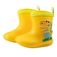 thumbnail image 1 of Fridja Toddler Infant Rain Boots Kids Baby Boy Girls Cute Cartoon Dinosaur Shoes, 1 of 4