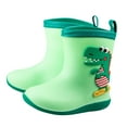 thumbnail image 1 of Fridja Toddler Infant Rain Boots Kids Baby Boy Girls Cute Cartoon Dinosaur Shoes, 1 of 4