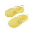 thumbnail image 1 of Fridja Toddler Sandles Girls Jelly Sandals Rubber Sole Closed Toe Princess Flat Summer Shoes for 1-4 Years Old Kids, 1 of 7