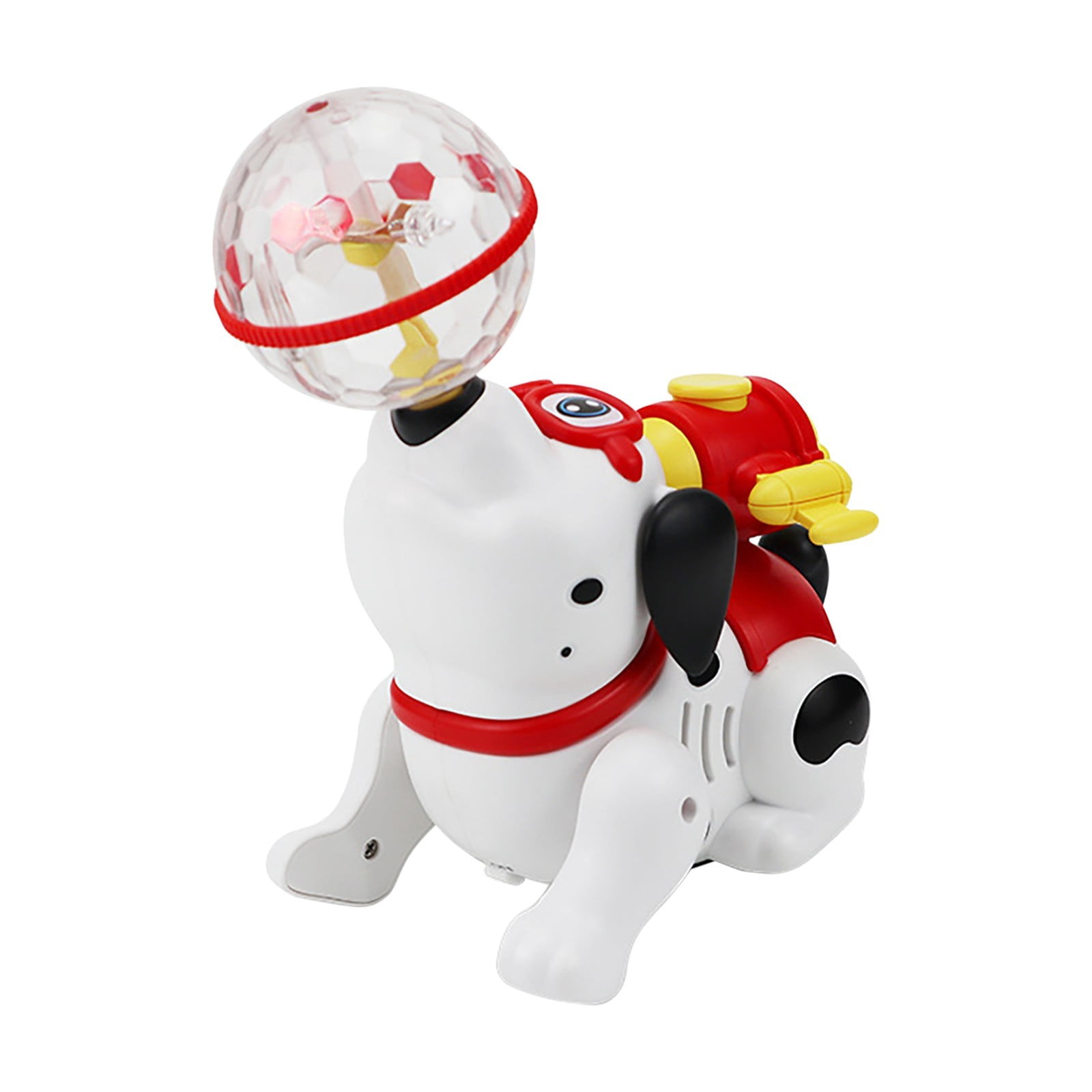 Fridja Toy Dog for Kids Electronic Dog Toy with LED Ball Spinning Light