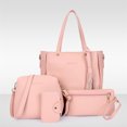 thumbnail image 1 of Fridja Upgrade Handbags Wallet Tote Bag Shoulder Bag Top Handle Satchel Purse Set 4pcs, 1 of 2