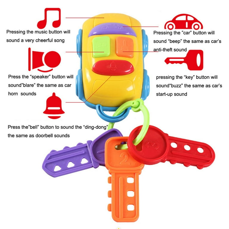 Fridja Vintage Baby Toddler Learning Fun Toy CIKOO Music Car Wash Keys  Educational Toys