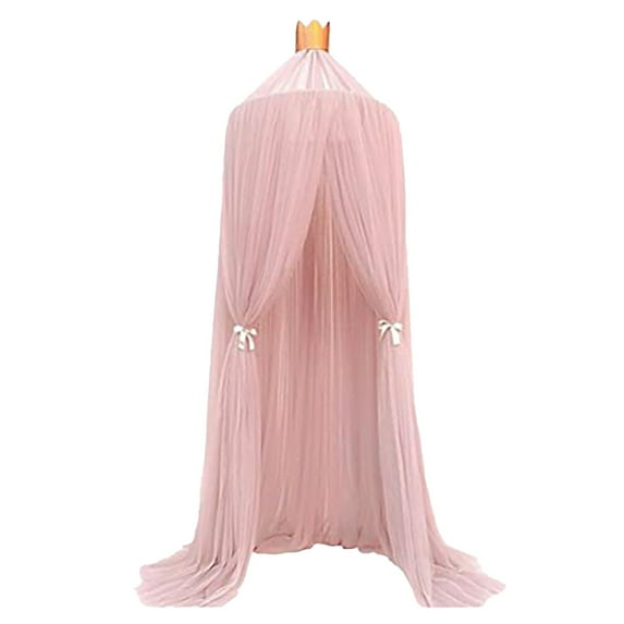 Fridja Warooms Children Mosquito Net Bed Canopy Yarn Play Tent Round Lace Dome Netting Curtains for Baby Boys and Girls Games House