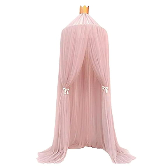 Fridja Warooms Children Mosquito Net Bed Canopy Yarn Play Tent Round Lace Dome Netting Curtains for Baby Boys and Girls Games House