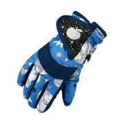 Fridja Winter Gloves for 6-12 Yeares Old Kids Boys Girls Snow Windproof Mittens Outdoor Sports Skiing