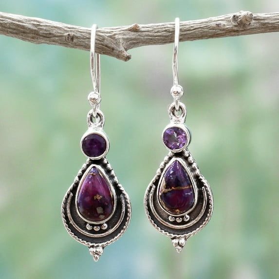 Fridja Women Vintage Jewelry Moonstone Earrings Gemstone Dangle Hook Stud Earring Gift