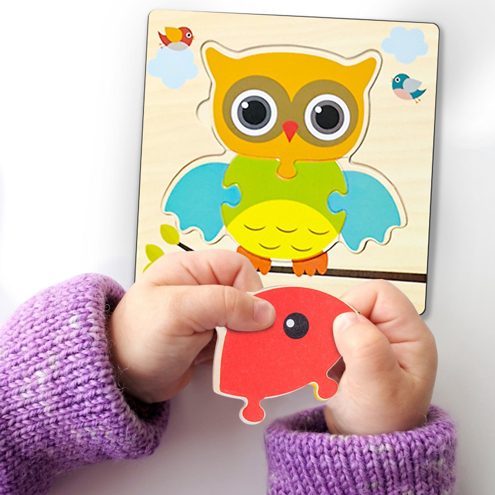 Taotanxi Wooden Puzzles Toddler Toys Gifts For 1 2 3 Year Old Boys ...