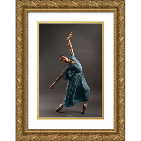 Fridman, Eleonora 13x18 Gold Ornate Wood Framed with Double Matting Museum Art Print Titled - Untitled