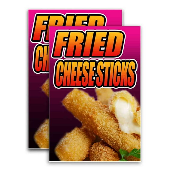 Fried Cheese Sticks (24" X 36") Vinyl Decal Only (Pack of 2) |Sign|Sticker|Poster