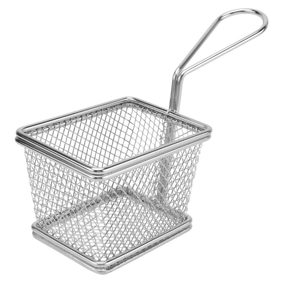 Fried Chicken Basket French Fries Stainless Steel Frying Mini Metal Reusable Practical Filter Potato Chips