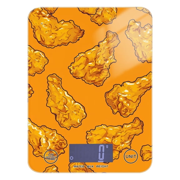 Fried Chicken Food Scale Digital Kitchen Scale Waterproof Grams Ounces lbs for Weight Loss