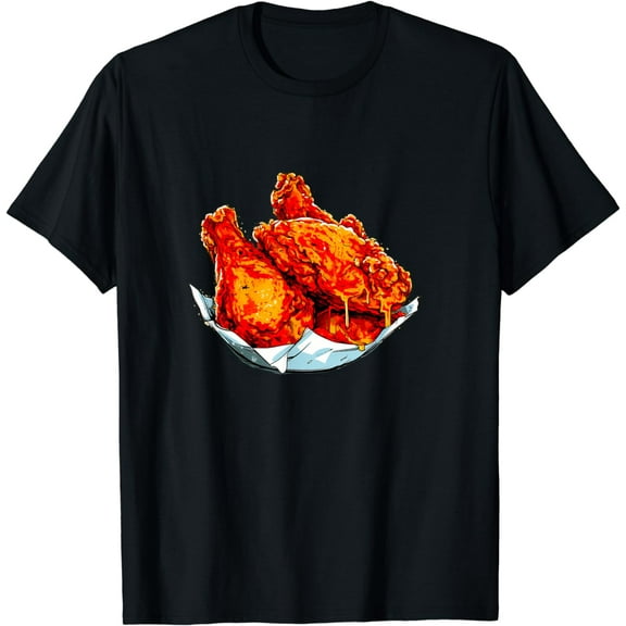 Fried Chicken Funny Men Women Chicken Wings Fast food Lover T-Shirt