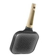 thumbnail image 1 of Fried Egg Burger Maker Nonstick Fry Pan Frying Pans 3 Section Multi Flat Skillet Omelette Breakfast Aluminum Wooden, 1 of 6