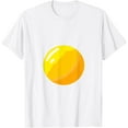 thumbnail image 1 of Fried Egg Costume Breakfast Food Sunny Side Up Egg Yolk T-ShirtMen and women, Black T-shirt, size: Extra large S-4XL, 1 of 4