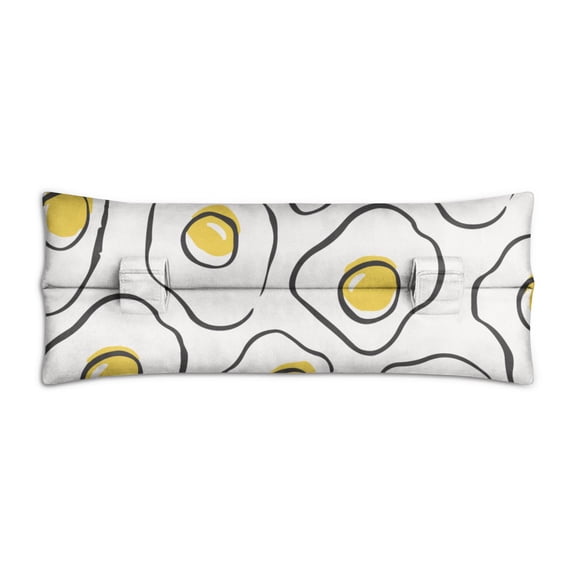 Fried Egg Design Seat Belt Pillow - Post Mastectomy & Heart Surgery Recovery Cushion - Soft Car Seatbelt Protector for Women