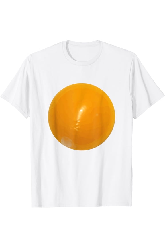 Fried Egg Easy Funny Halloween Costume T-Shirt Kids AdultMen and women, Black T-shirt, size: Extra large S-4XL