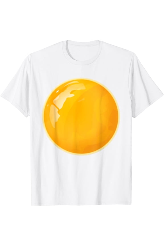 Fried Egg Easy Halloween Costume T-shirtMen and women, Black T-shirt, size: Extra large S-4XL