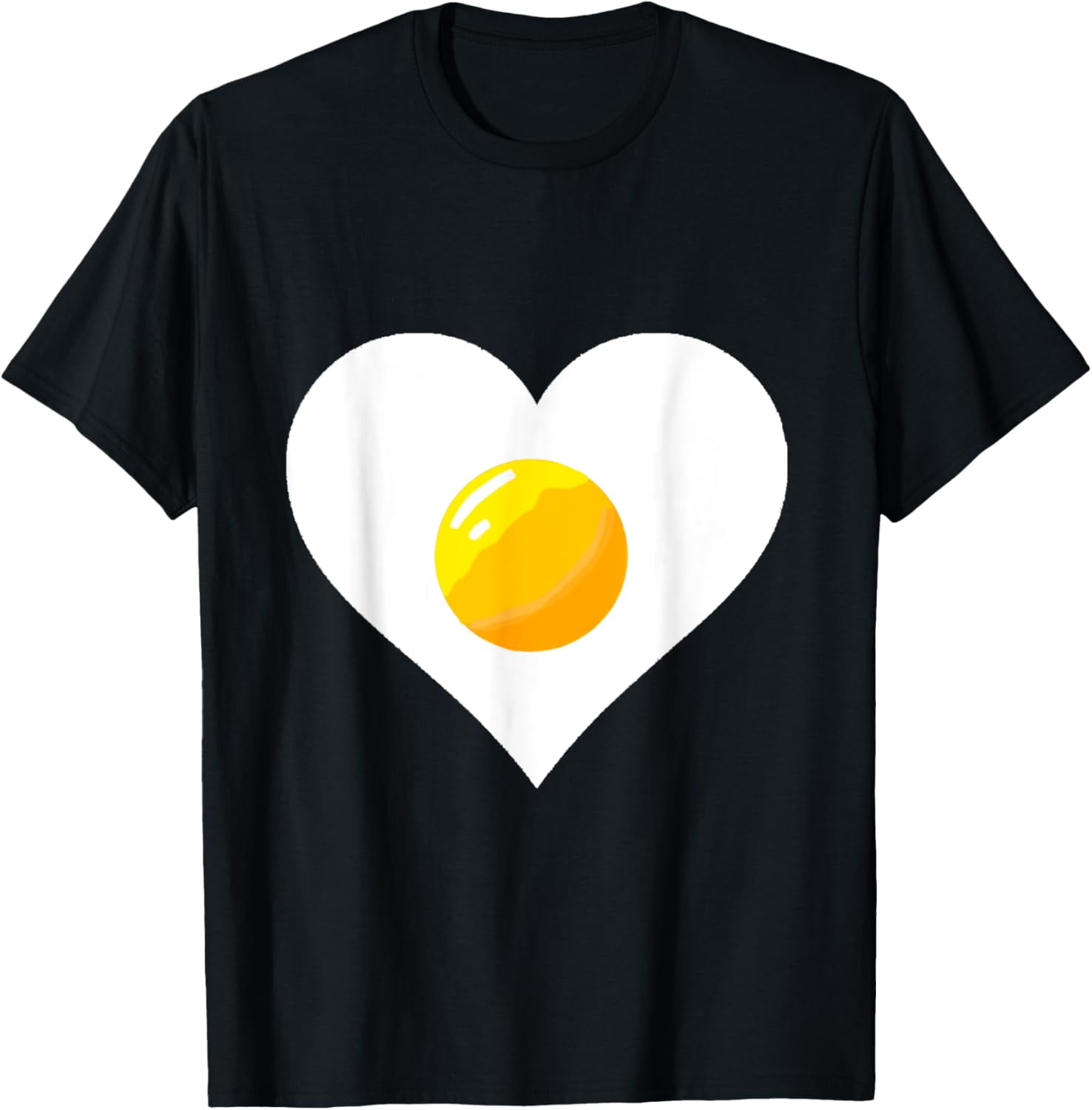 Fried Egg Heart Breakfast Chicken Eggs Love Protein Egg Yolk TShirt