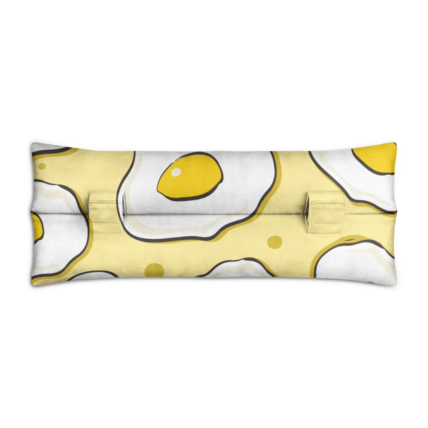 Fried Egg Plush Seat Belt Pillow - Post Surgery Chest Protector for Mastectomy & Heart Recovery - Women's Comfort Cushion for Car