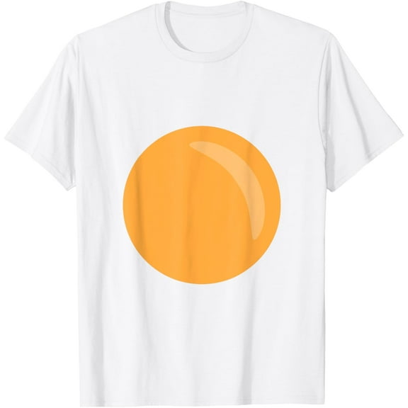 Fried Egg Yolk - Funny Halloween Costume, Witty Lazy Costume T-ShirtMen and women, Black T-shirt, size: Extra large S-4XL