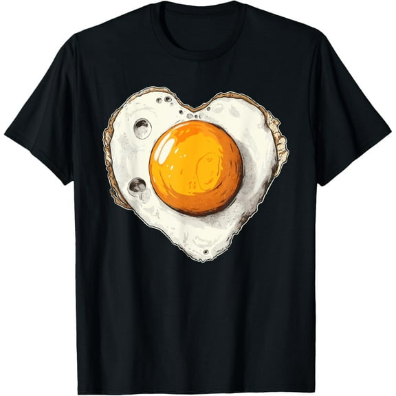 Fried Egg with Heart T-Shirt