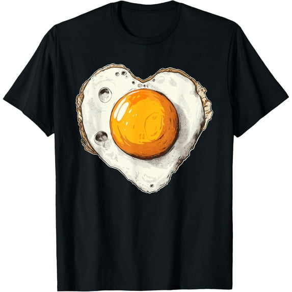 Fried Egg with Heart T-Shirt