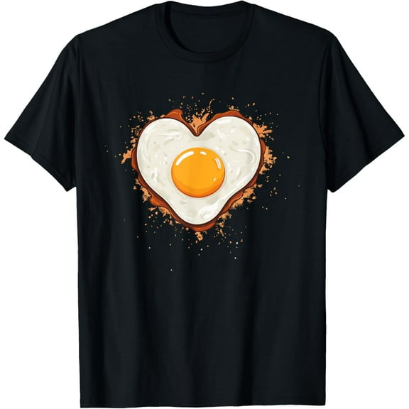Fried Egg with Heart T-Shirt