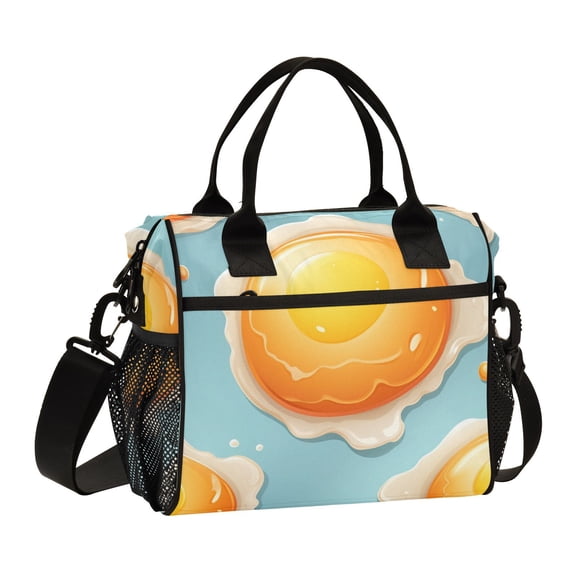 Fried Eggs Cooler Bag Lunch Bag Soft Cooler Cooling Tote Insulated Lunch Box for Adult Men Women
