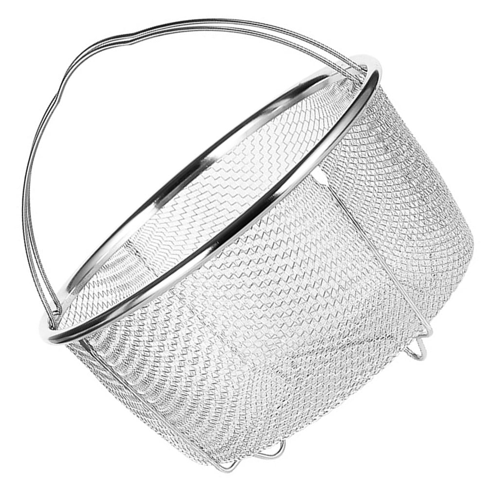 Fried Food Basket Steaming Metal Strainer Draining Fruit Portable Sink