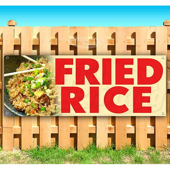 Fried Rice 13 oz Vinyl Banner With Metal Grommets