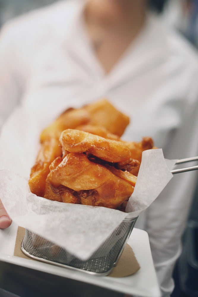 Fried food in a restaurant boston massachusetts usa Canvas Art - Eric Kulin Design Pics (12 x 19)