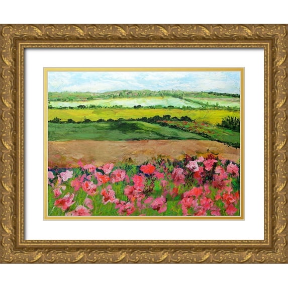 Friedlander, Allan 18x15 Gold Ornate Wood Framed with Double Matting Museum Art Print Titled - Ginger Green